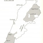 Lebanon Map and Hezbollah control Area 