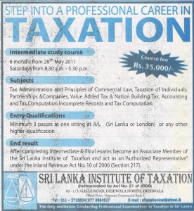 Intermediate course of Taxation