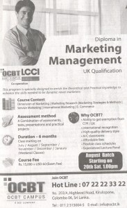 Diploma in Marketing Management by OCBT Campus