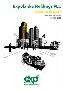 Expolanka Holdings PLC Interim Report of 30th June 2011