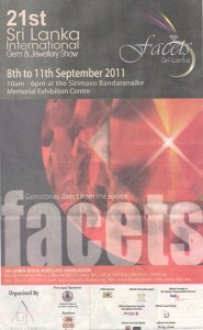 Facets Srilanka 2011 – Gem and Jewellery Show