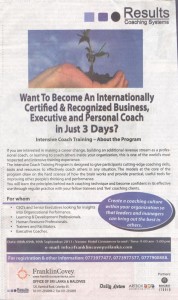 Intensive Coach Training Programme by Franklin Covey