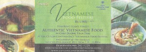 Vietnamese Food Festival at Ceylon Continental Hotel Colombo