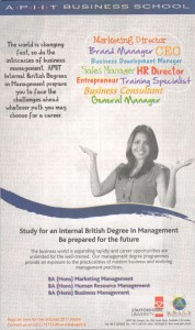 BA (Hons) Degree from APIIT Business School