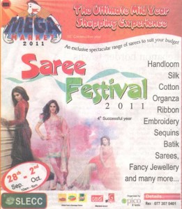 Saree Festival 2011 @ SLECC