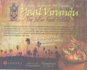 Yaal Virundu (Jaffna Food Festival) @ Ramada Colombo