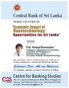 Economic Impact of Nanotechnology Opportunities for Srilanka