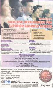 Workshop on Executive Development for Superior Business Results