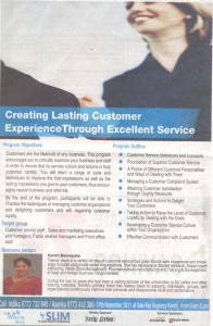 Creating Lasting Customer Experience through Excellent Service