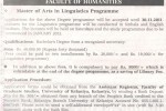 MA in Linguistics – University of Kelaniya