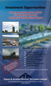 Business Investment Opportunity in Hambantota International Airport