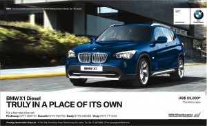 BMW X1 Diesel for USD 25,000 in Srilanka
