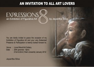 Expressions 8 an Exhibition of Figurative Art by Jayantha Silva