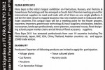 Flora EXPO 2012 & Market Exploration Programme for Floriculture Products in India – from 3rd to 8th March 2012