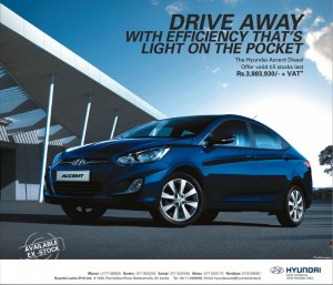 Hyundai Accent Diesel for LKR. 3,883,930.00 + VAT in Srilanka
