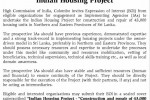Indian Housing Project Expression of Interest – “Construction and Repair of 43,000 Housing Units in Northern and eastern Provinces