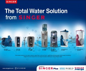 Total water solution from SINGER to be healthy