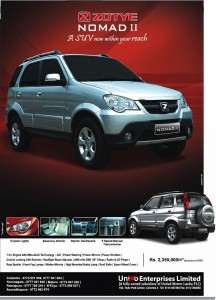Zotye Nomad II for Rs. 2,350,000 with VAT