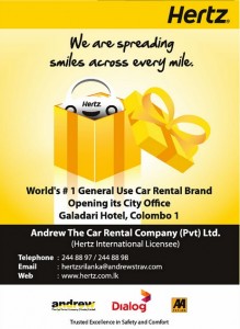 Hertz Rent a Car Services in Srilanka Now
