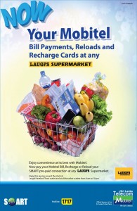 Pay your Mobitel Payment at LAUGFS Supermarkets