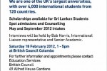 Sheffield Hallam University Spot Admonition and Counseling in Srilanka on 18th February 2012 – Education UK