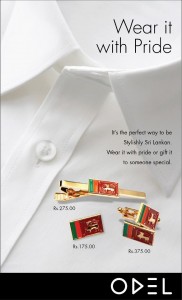 Srilanka Flag Printed Cufflink, Tie Pins and Batch only on ODEL Srilanka