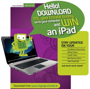 Download Etisalat Buddy onto your computer and WIN an iPad