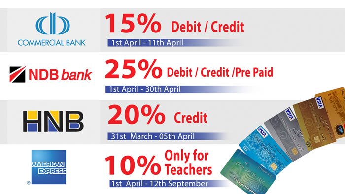 Fashion Bug Special Discounts for Commercial Bank, NDB Bank, HNB Bank 