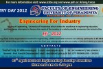 Industry Day and Engineering for Industry 2012 – Faculty of Engineering, University of Peradeniya