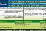 M.Sc in Sustainable Built Environment and M.Sc Eng in Building Services Engineering – University of Peradeniya