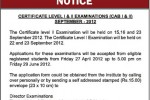 The Institute of Chartered Accountants of Srilanka – Certificate Level I & II Examination September 2012
