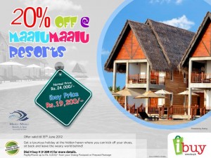20% off @ Maalu Maalu Resorts (Exclusive price of Rs. 19,200.00 Only) by Ibuy