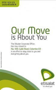 Etisalat Move to New Corporate Office at Colombo 03