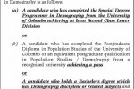 MA in Demography 2012 – University of Colombo