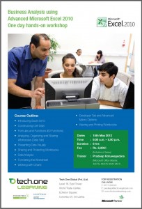 Microsoft Excel. 2010 – One day Workshop in Colombo