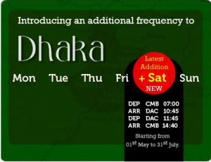 Mihin Lanka Fly Dhaka on Saturdays – Latest Addition