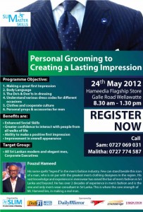 Personal Grooming to Creating a Lasting Impression – Dressing Workshop in Colombo