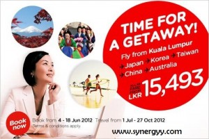 Air Asia Offer for Kuala Lumpur to Japan, Korea, Taiwan, China and Australia just for Rs. 15,493.00