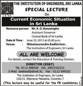 Current Economic Situation in Srilanka