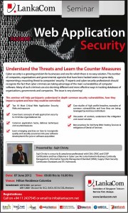 Web Application Security seminar – 7th June 2012 by LankaCom