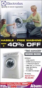40% Off for Washing Machines from Abans