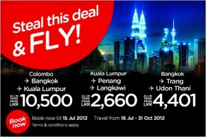 Air Asia New Offer for 16th July to 31st October, 2012