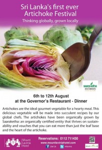 Artichoke Food festivals in Srilanka – Mount Lavinia Hotel