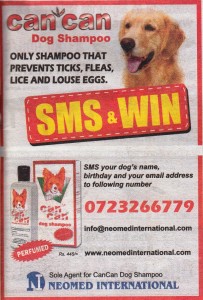 Cancan Dog Shampoo SMS & Win Promotion
