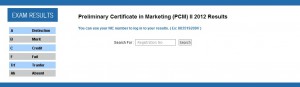 Preliminary Certificate in marketing (PCM) ii 2012 results Released
