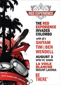 Red Experience invades Colombo on 3rd August 2012 at Hotel Mount Lavinia for FREE