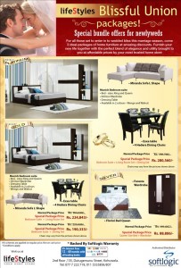 Special Bundle Offers from Lifestyle Blissful Union Packages on Beds suites, Living Room set and Dinning Set