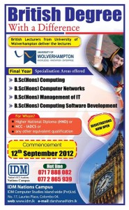 B.Sc (Hons) Computing Degree Programme by IDM Srilanka