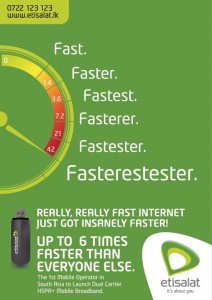 Etisalat becomes fastest Internet service Provider in Srilanka