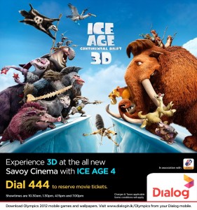 Ice Age Continental Drift 3D Mobile Booking